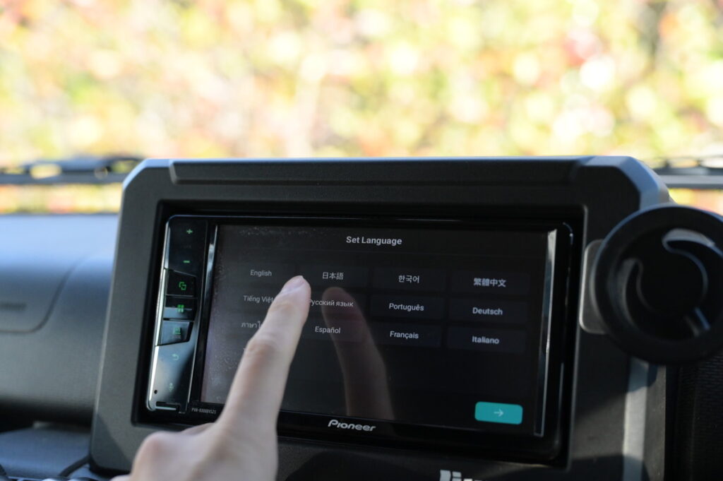 オットキャストP3 Proを実際のナビで動かしている様子