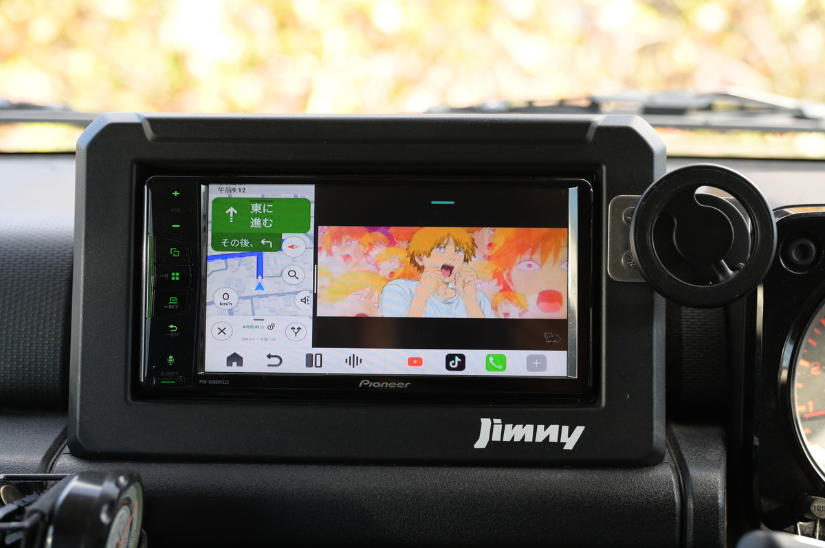 オットキャストP3 Proを実際のナビで動かしている様子